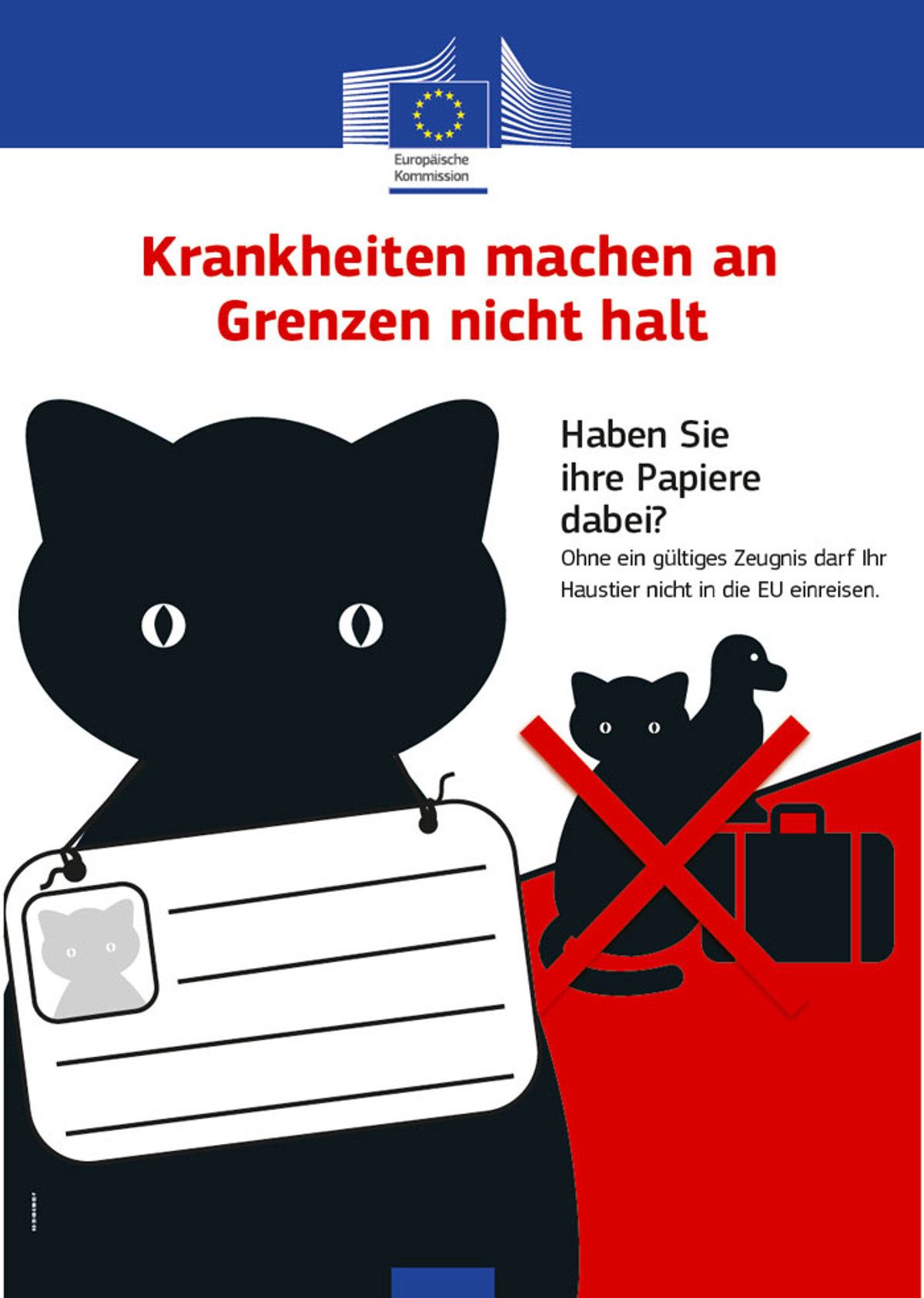 Infoposter zum Reisen mit Tieren und Krankheiten